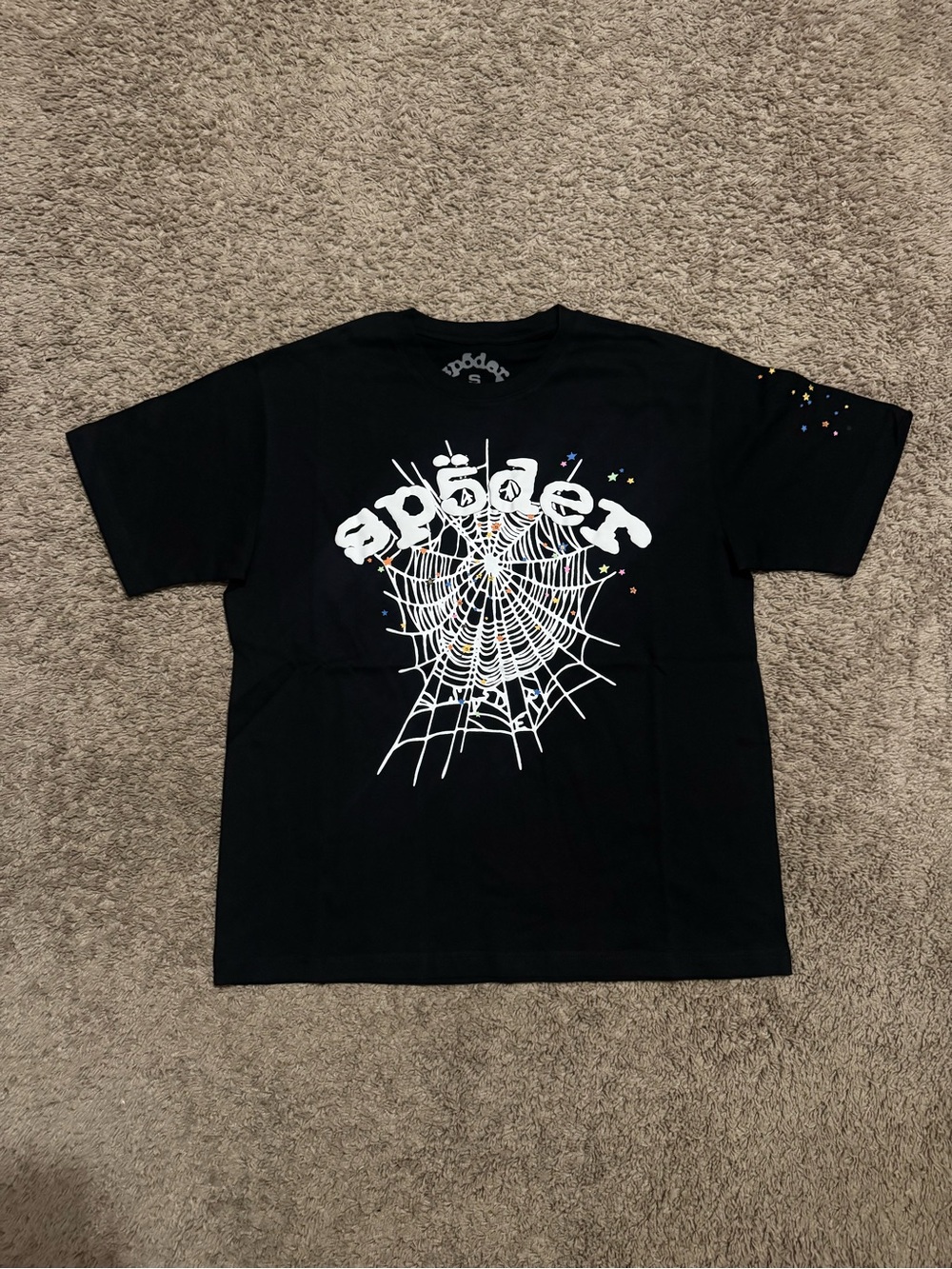 Sp5der OG Web V2 Baby Tee 'Onyx'